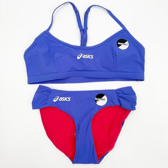 Asics Other - ASICS Beach Volleyball Bikini Set Size Large NEW Reversible UPF Protection NWOT